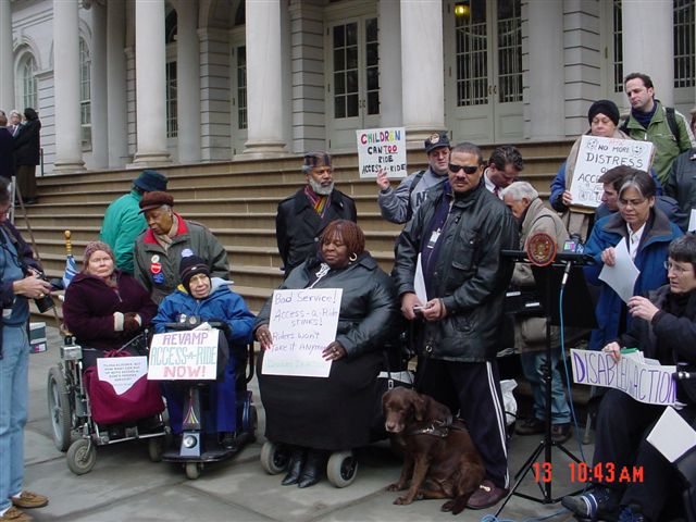 Access-A-Ride Press Conference March 13 2003 at City Hall